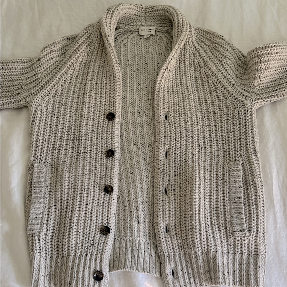 Club Monaco Cream Knit Sweater